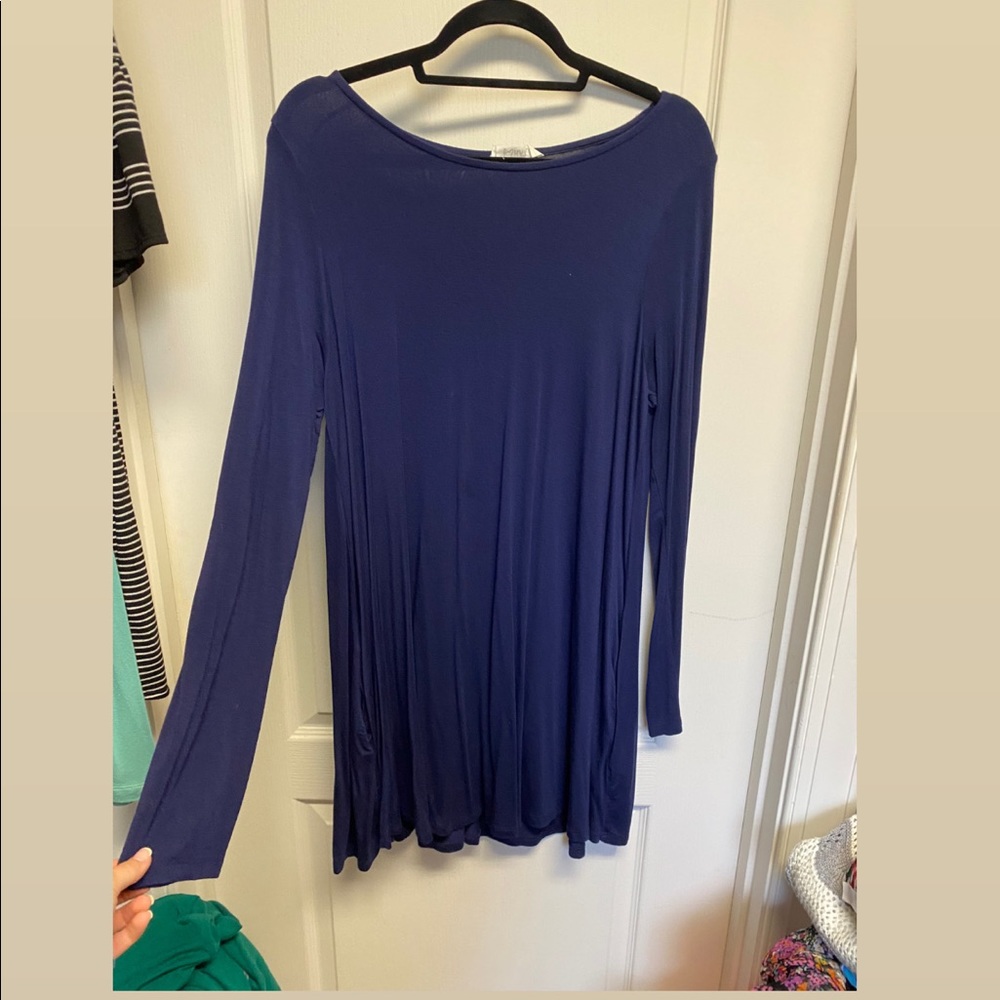Navy blue Piko dress